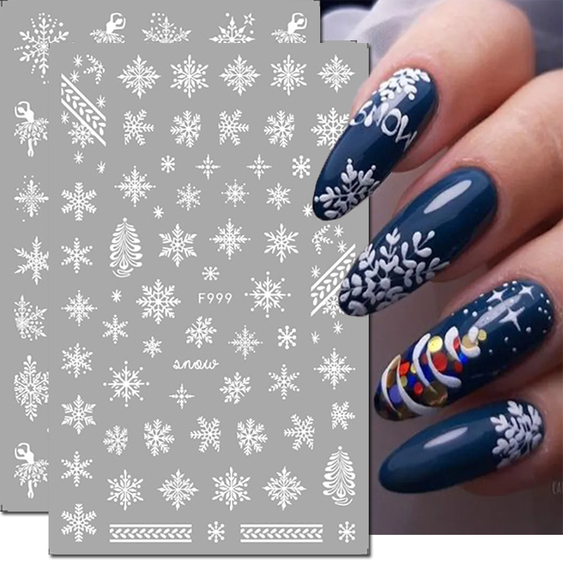 Nail Art Xmas Tree - 3D-наклейки для ногтей с рождественской тематикой: