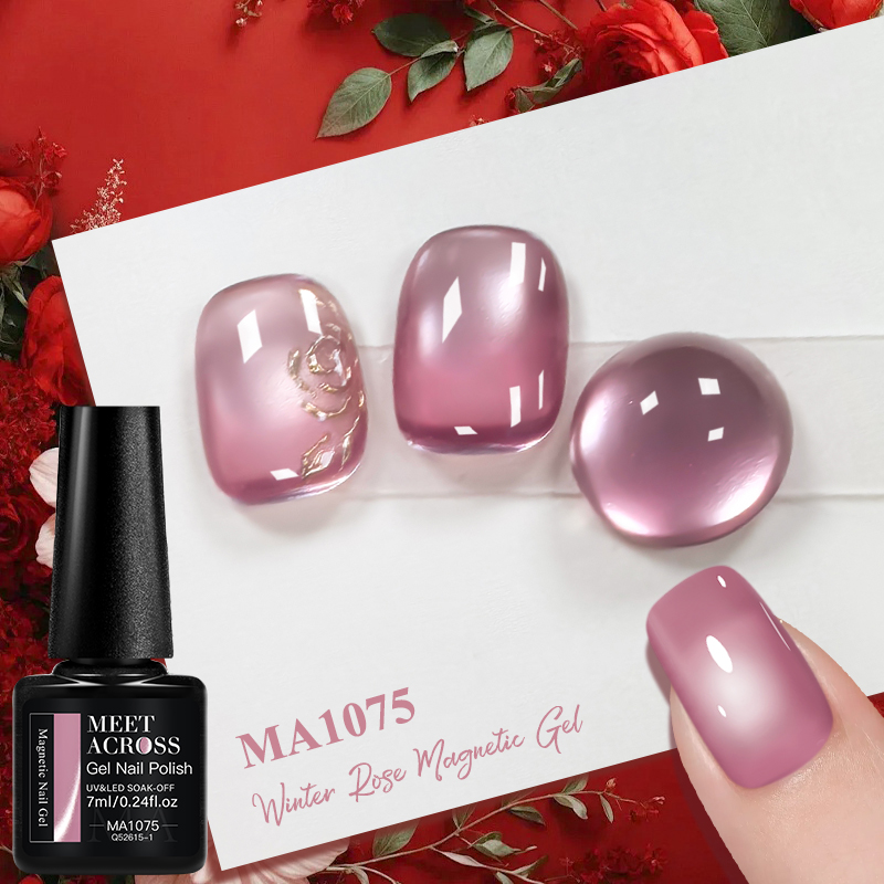 Магнитный гель-лак для ногтей  – обзор и цена Nail Art Valentines Day
