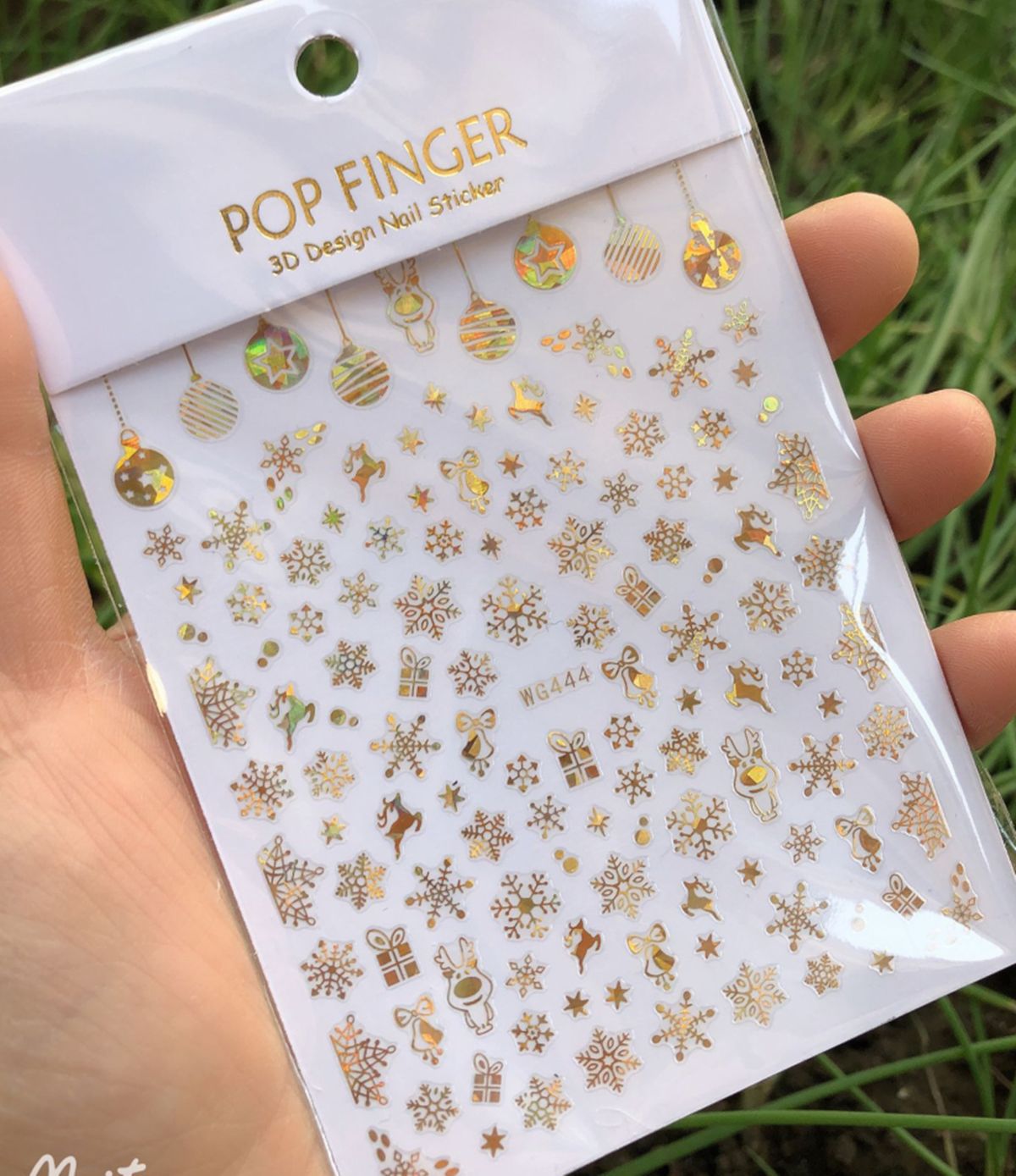 Рождественские 3D наклейки для – обзор и цена Nail Art Xmas Stickers