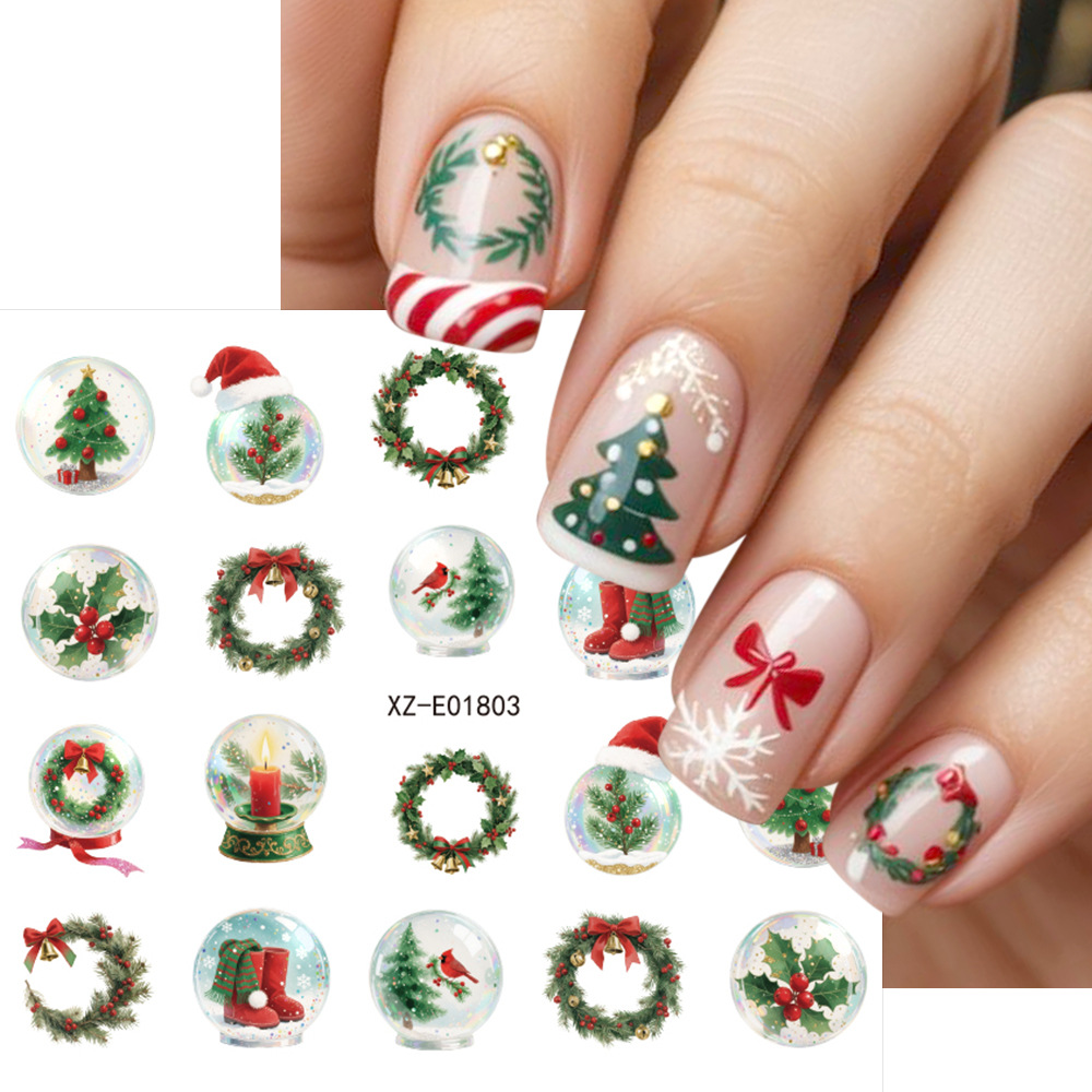 30 шт./набор рождественских на – обзор и цена Nail Art Xmas Tree