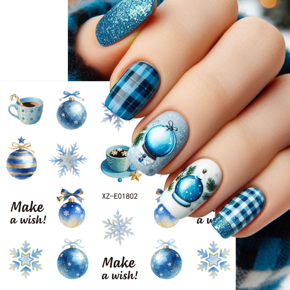30 шт./набор рождественских на – обзор и цена Nail Art Xmas Tree