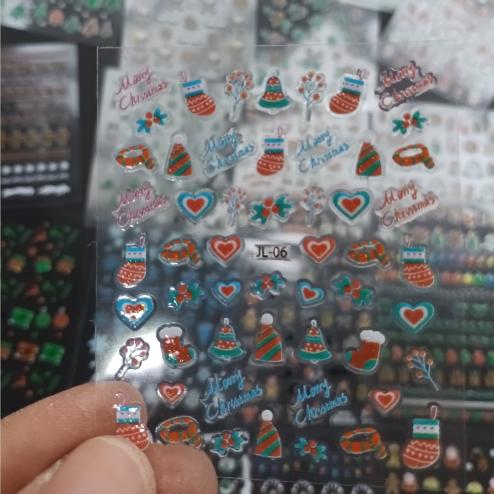 30 шт. рождественские наклейки – обзор и цена Nail Art Xmas Stickers