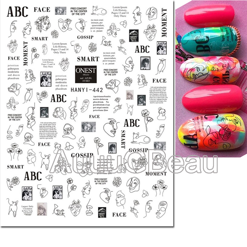 3d наклейки для дизайна ногтей – обзор и цена Nail Art Valentines Day