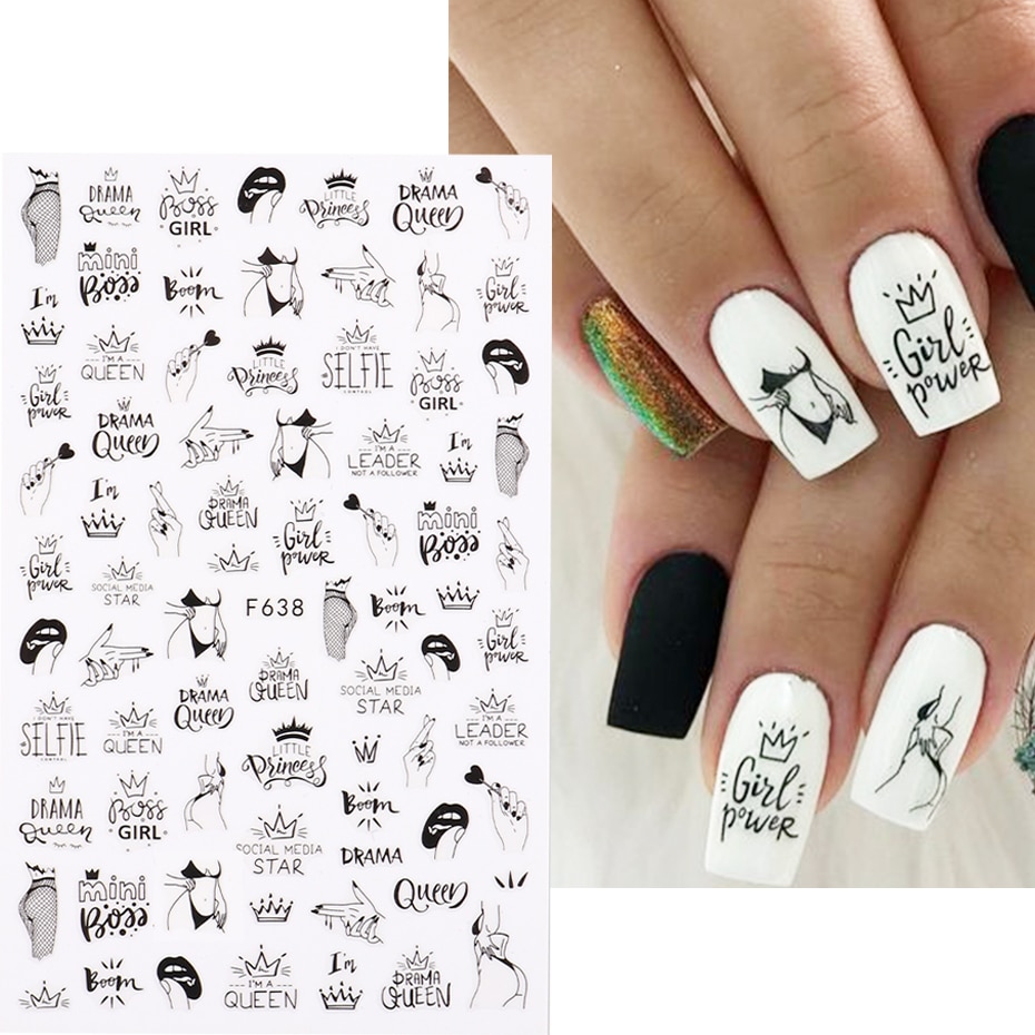 Наклейки для дизайна ногтей – обзор и цена Nail Art Valentines Day