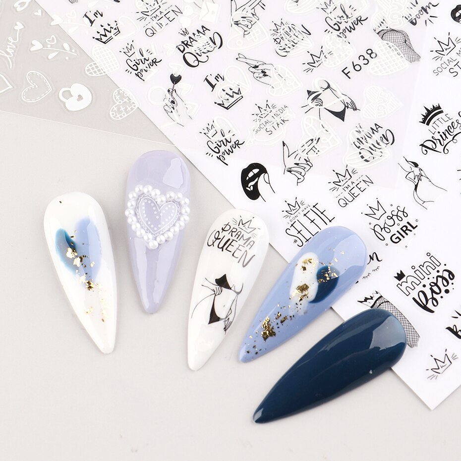 Наклейки для дизайна ногтей – обзор и цена Nail Art Valentines Day
