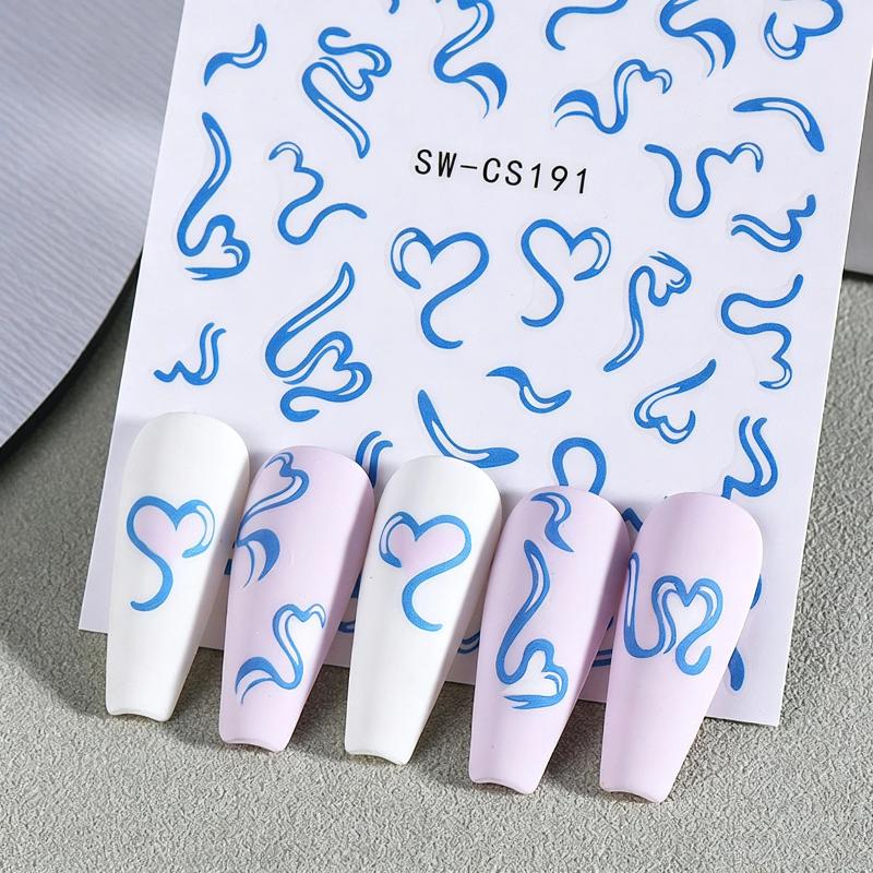 2 листа наклеек для ногтей на  – обзор и цена Nail Art Valentines Day