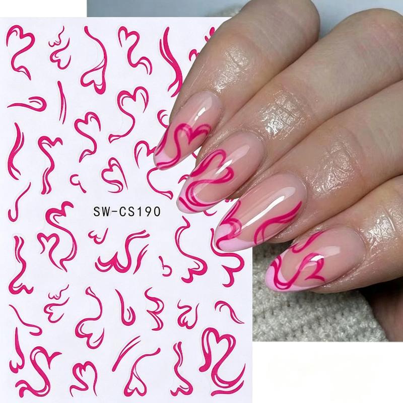 2 листа наклеек для ногтей на  – обзор и цена Nail Art Valentines Day
