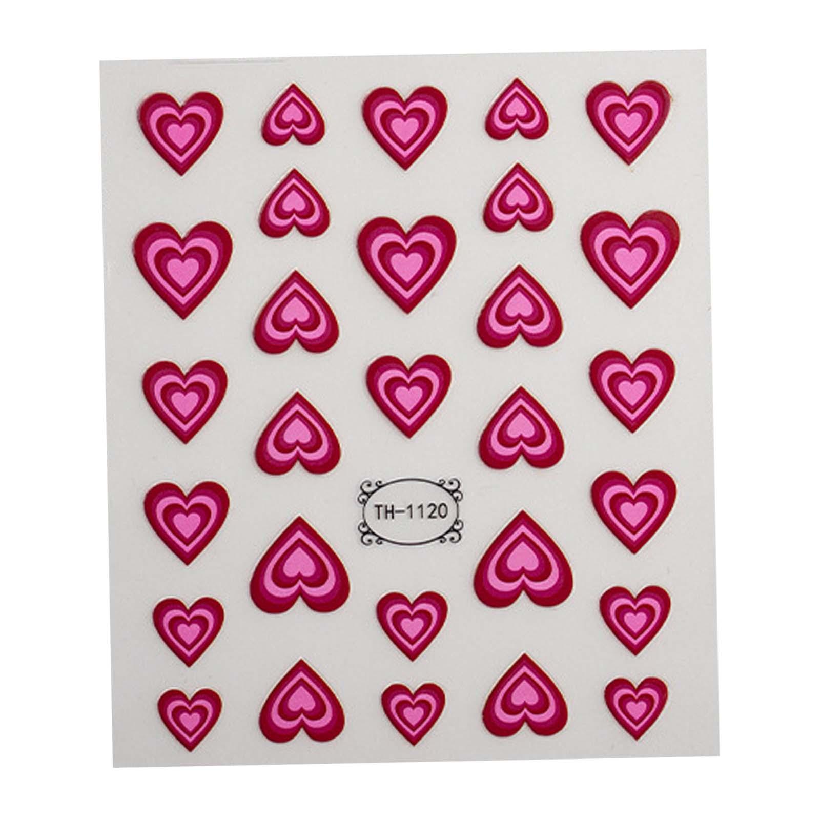 Набор наклеек для ногтей с сер – обзор и цена Nail Art Valentines Day