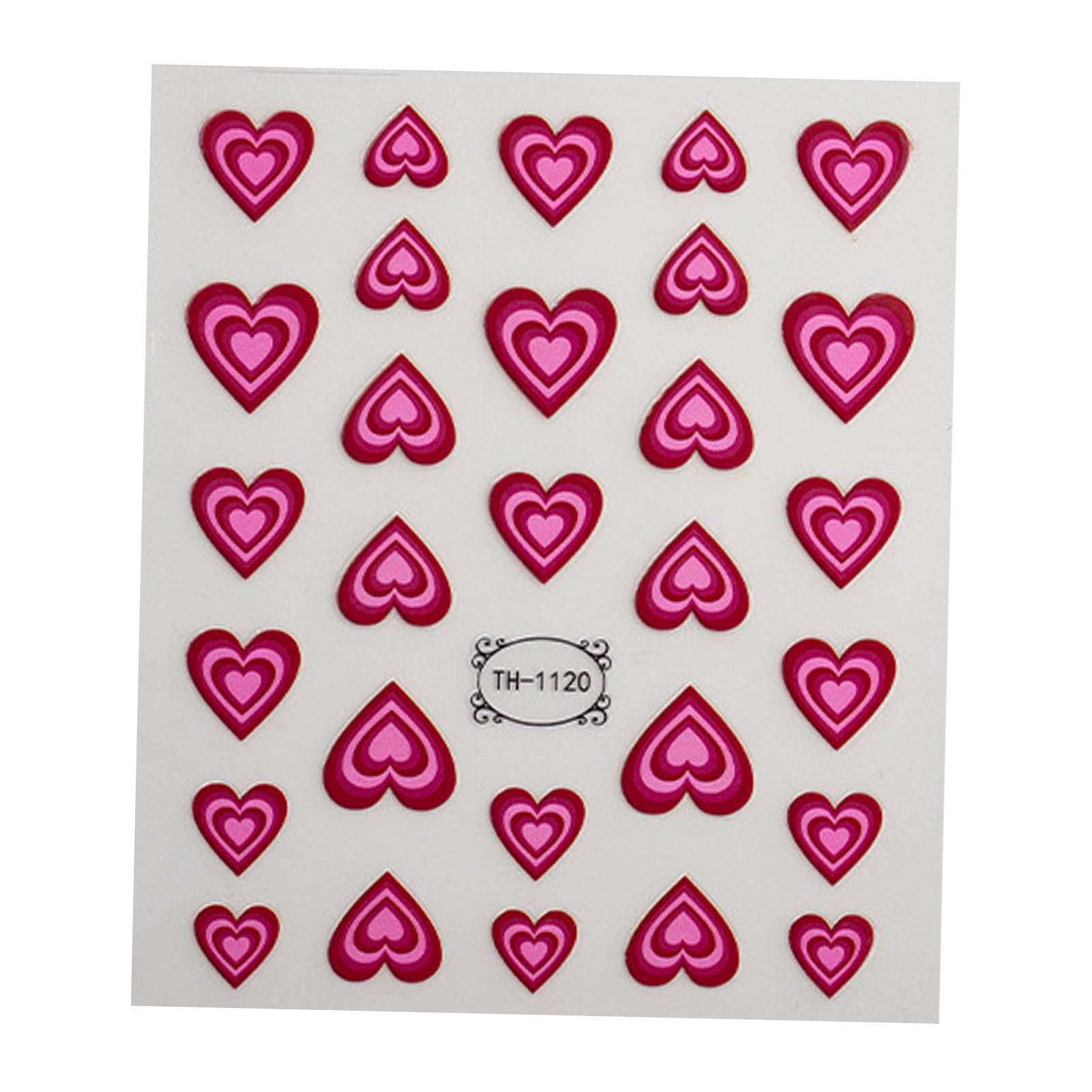Набор наклеек для ногтей с сер – обзор и цена Nail Art Valentines Day