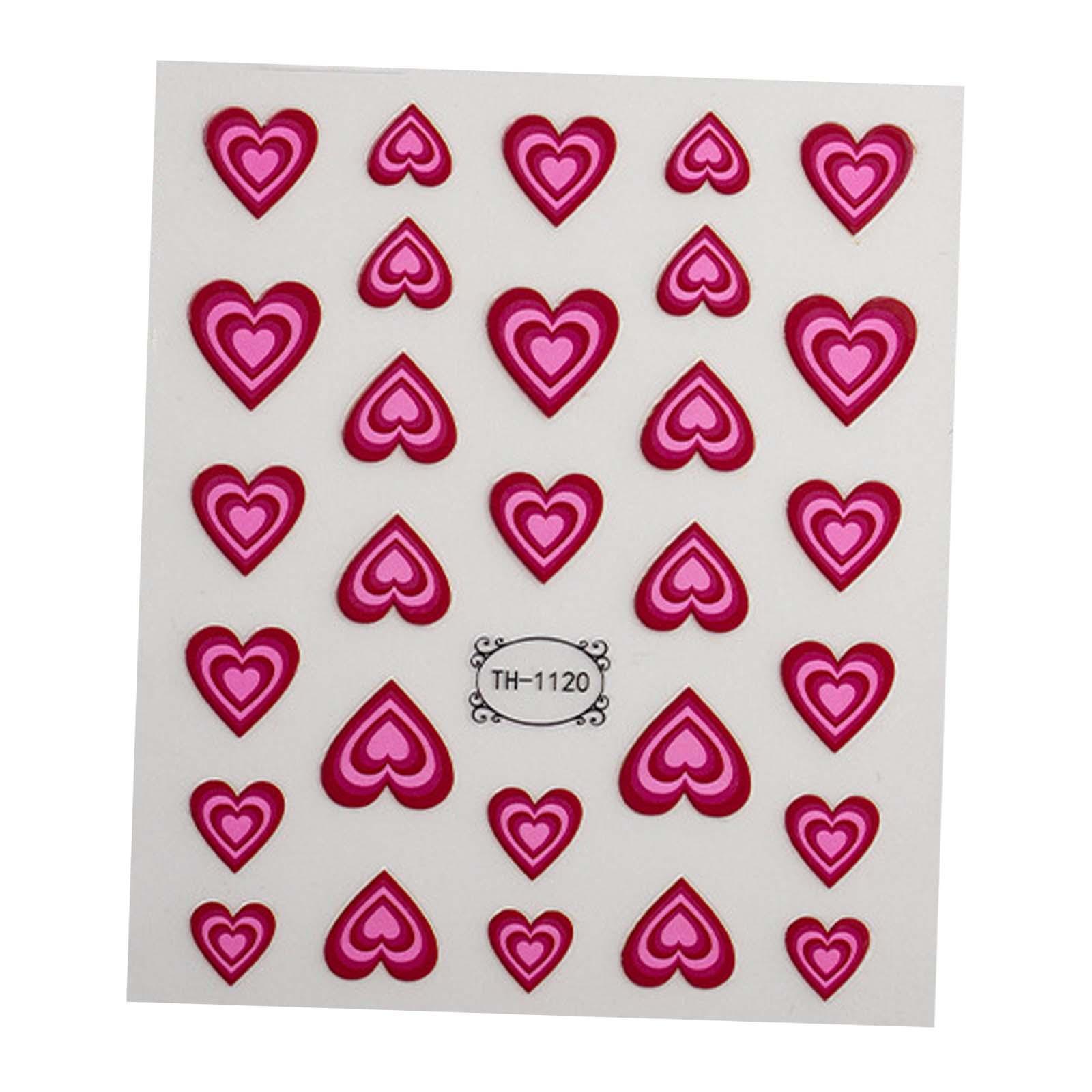Набор наклеек для ногтей с сер – обзор и цена Nail Art Valentines Day